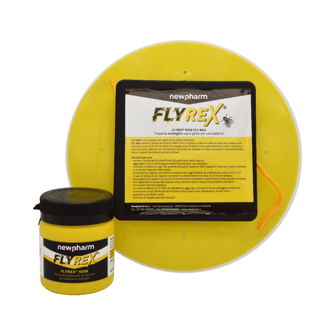 Newpharm Flyrex New Fly BagBarattolo 50g con busta inclusa